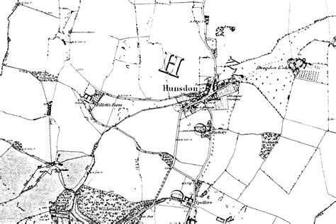 Old Maps Hunsdon Village Web
