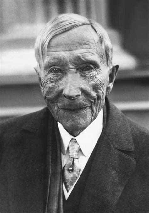 Industrious even as a boy, the future oil. John D. Rockefeller At 88 Photograph by Underwood Archives