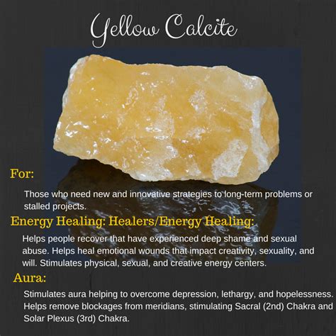 Sand is only another type of crystal after all. Yellow Calcite | Reiki crystals, Yellow calcite, Energy ...
