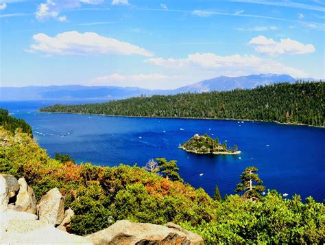 Emerald Bay Lake Tahoe United States California Afar