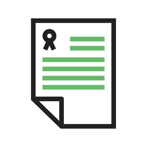 Legal Document Line Green And Black Icon 9698446 Vector Art At Vecteezy