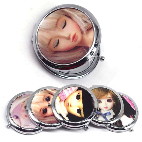 Cute Doll Mini Pocket Makeup Mirror Cosmetic Compact Portable Mirrors