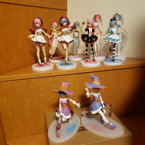 Re Zero Starting Life In Another World Figure Lot Of 10 Rem Ram Prize