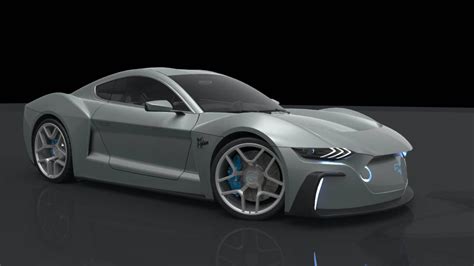 2025 Ford Mustang Electric Study Envisions Muscle Car Of The Near