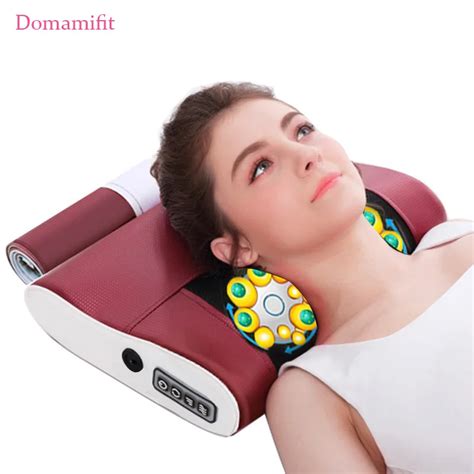 Infrared Heating Massage Pillow Neck Shoulder Back Body Shiatsu Multifunctional Massager Device