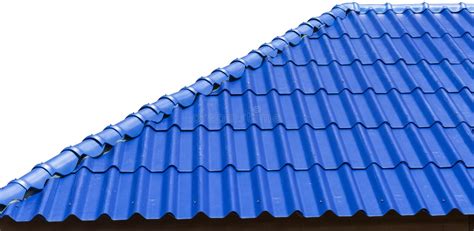 The Blue Pattern Roof Texture With Sky Background Stock Photo Image