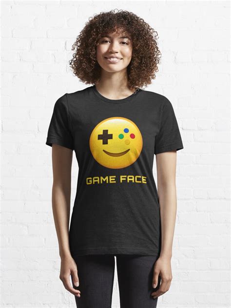 Game Face Emoji Emoticon Yellow Gamer Controller Face T Shirt For