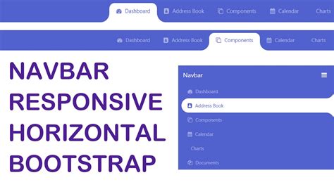 All components are designed with extensibility and adaptivity in mind. Navbar Responsive Horizontal Menú Horizontal【Bootstrap 4】