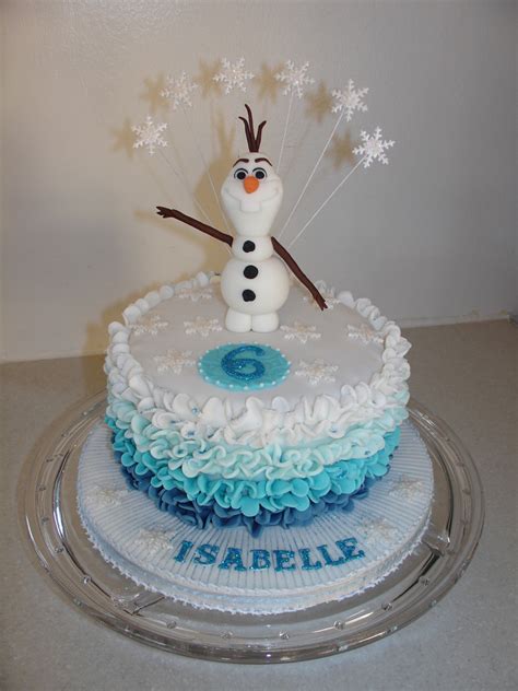 Olaf Disney Frozen Fondant Cake