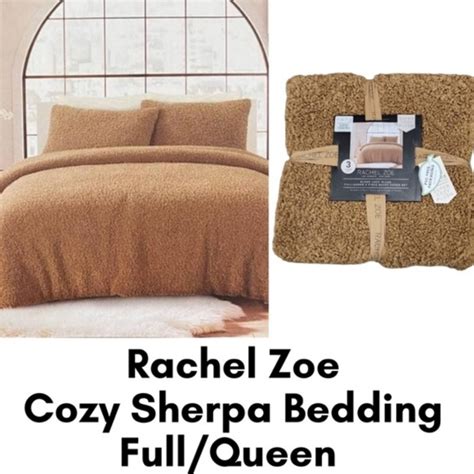 Rachel Zoe Bedding Rachel Zoe Sherpa Cozy Plush Fullqueen Size