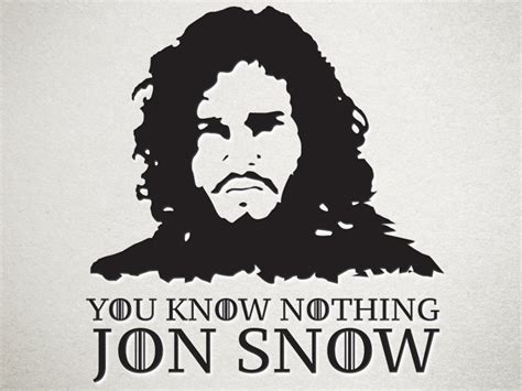 You Know Nothing Jon Snow By Marina Duque On Dribbble