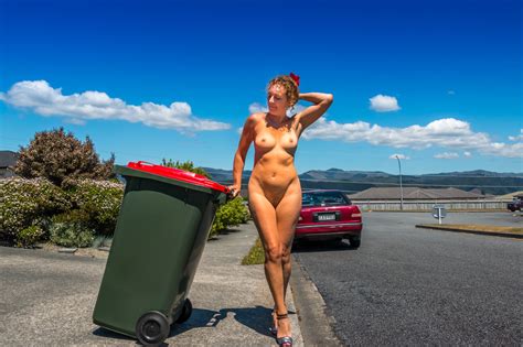 Taking The Trash Out In The Nude Porn Pic