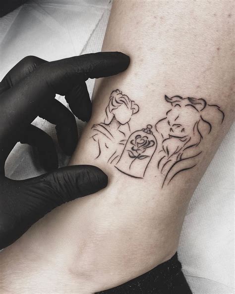 This option is an excellent choice for a man who is more classic and laidback and wants a tattoo that reflects these qualities. UPDATED: 44 Beauty and the Beast Tattoos (November 2020)