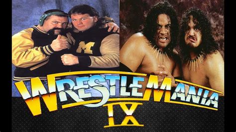 Wwe 2k18 Wrestlemania 9 The Steiner Brothers Vs The Headshrinkers Youtube