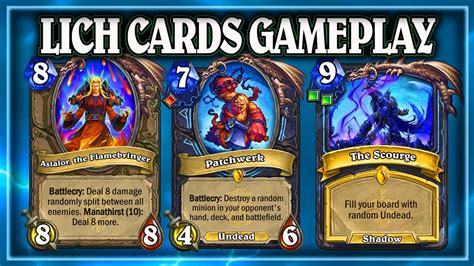 New Cards March Of The Lich King Hearthstone Youtube