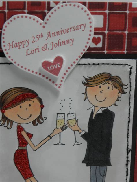 Someone who'll stand by you through all the trouble you wouldn't have had if you'd stayed who should make the toast at a wedding anniversary celebration and when should they be made? Joanie's Paper Escape: Happy 25th Wedding Anniversary