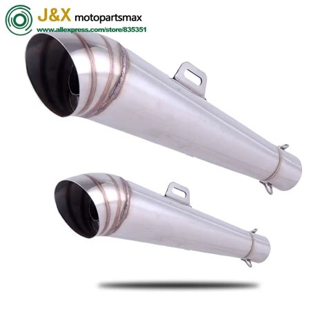 36 51mm Universal Motorcycle Stainless Steel Exhaust Muffler Escape