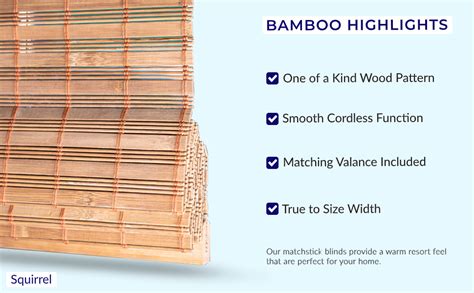 Chicology Cordless Bamboo Roman Shades Light Filtering Window