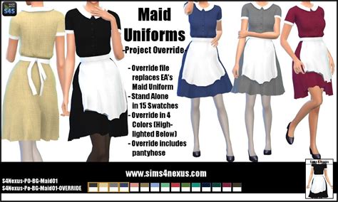 Sims 4 Nexus — Maid Uniforms Project Override Go To Download