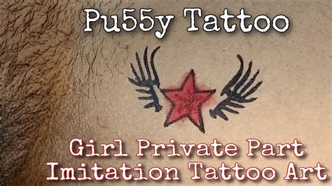 Latest P U Y Tattoo Design Private Part Tattoo Star Tattoo Tattoo Girl YouTube