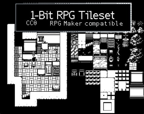 1 Bit Rpg Tileset 32x32 Pixels By Stealthix Pixel Art Tutorial Pixel