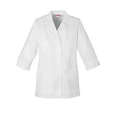 Half Unisex Cotton White Doctor Apron For Laboratory Size Medium At
