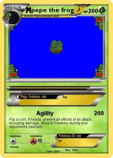 Pokémon Pepe The Frog 64 64 Agility My Pokemon Card