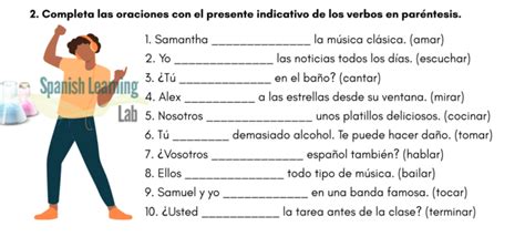 Ejercicios De Gramática En Español Archivos Página 2 De 3 Spanish