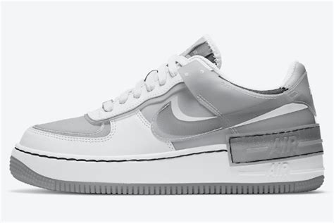 Chunky foam sole with signature air cushioning. 2020 Nike Air Force 1 Shadow "Particle Grey" For Girls ...
