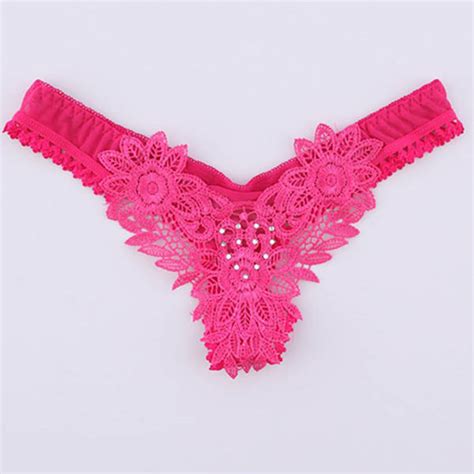 Womens Sexy Lace V String Briefs Panties Thongs G String Lingerie