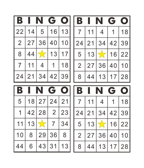50 Free Printable Bingo Cards Free Printable Bingo Cards Images