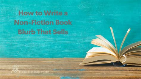 How To Write A Non Fiction Book Blurb That Sells