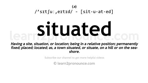 Pronunciation Of Situated Definition Of Situated Youtube