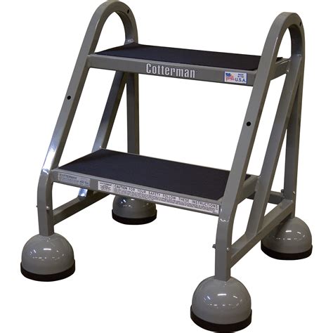 Cotterman Steel Step Ladder — 18in Max Height Model C0840090 002