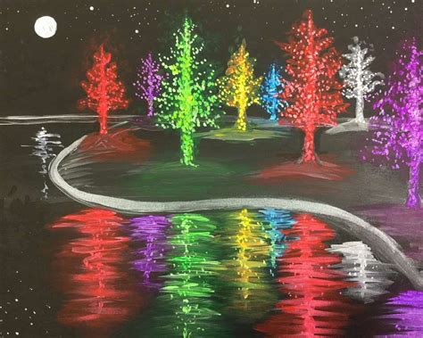 Light Up The Park Paint And Sip Pinots Palette Paintings Pinots Palette
