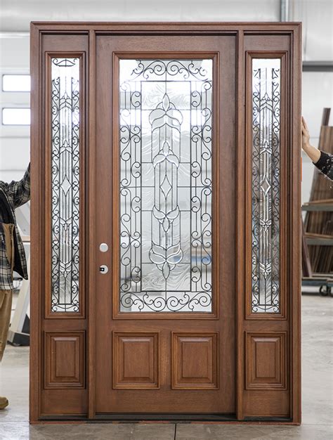 Cl 10 Mahogany Exterior Door Carmel Finish