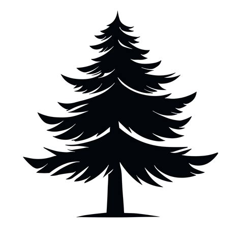 Pine Tree Black And White Png For Free 23790879 Png