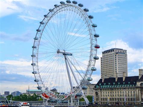 London Eye Is A Revolving Observation Wheel Or Ferris Wheel In London