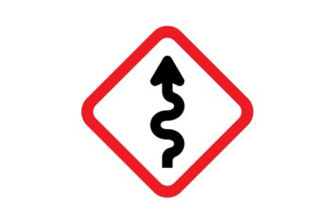 Winding Road Sign Graphic By Rasoldesignstudio · Creative Fabrica
