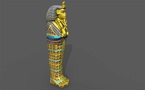 3d Model Tutankhamun King Of Egypt Vr Ar Low Poly Cgtrader