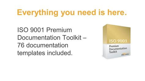How Does Iso 9001 Documentation Toolkit Work Youtube