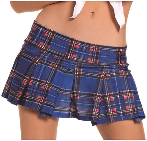 Pleated Plaid School Girl Skirt
