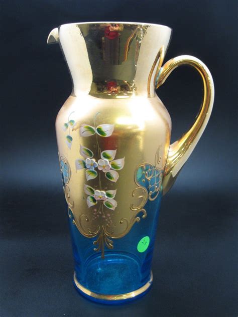 Bohemian Art Glass Pitcher Glass Art Bohemian Glass Bohemian Art