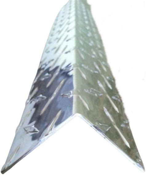 4ft Aluminum Diamond Plate Corner Guard 4 2 X 2 Wing Bright Finish