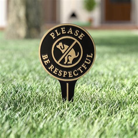 Symple Stuff Krause Please Be Respectful Garden Sign And Reviews Wayfair Ca
