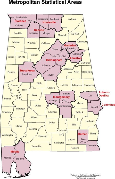 Alabama Map Counties Major Cities And Major Highways