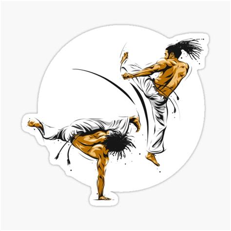 Capoeira Sticker By Quicklinestudio Redbubble