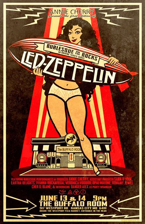 Vintage Led Zeppelin Poster A Retro Tribute To Rock Legends Tha