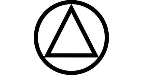 Alcoholics Anonymous Triangle Decal Sticker 01