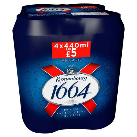 Kronenbourg 1664 Premium Beer 4 X 440ml Dans Goods